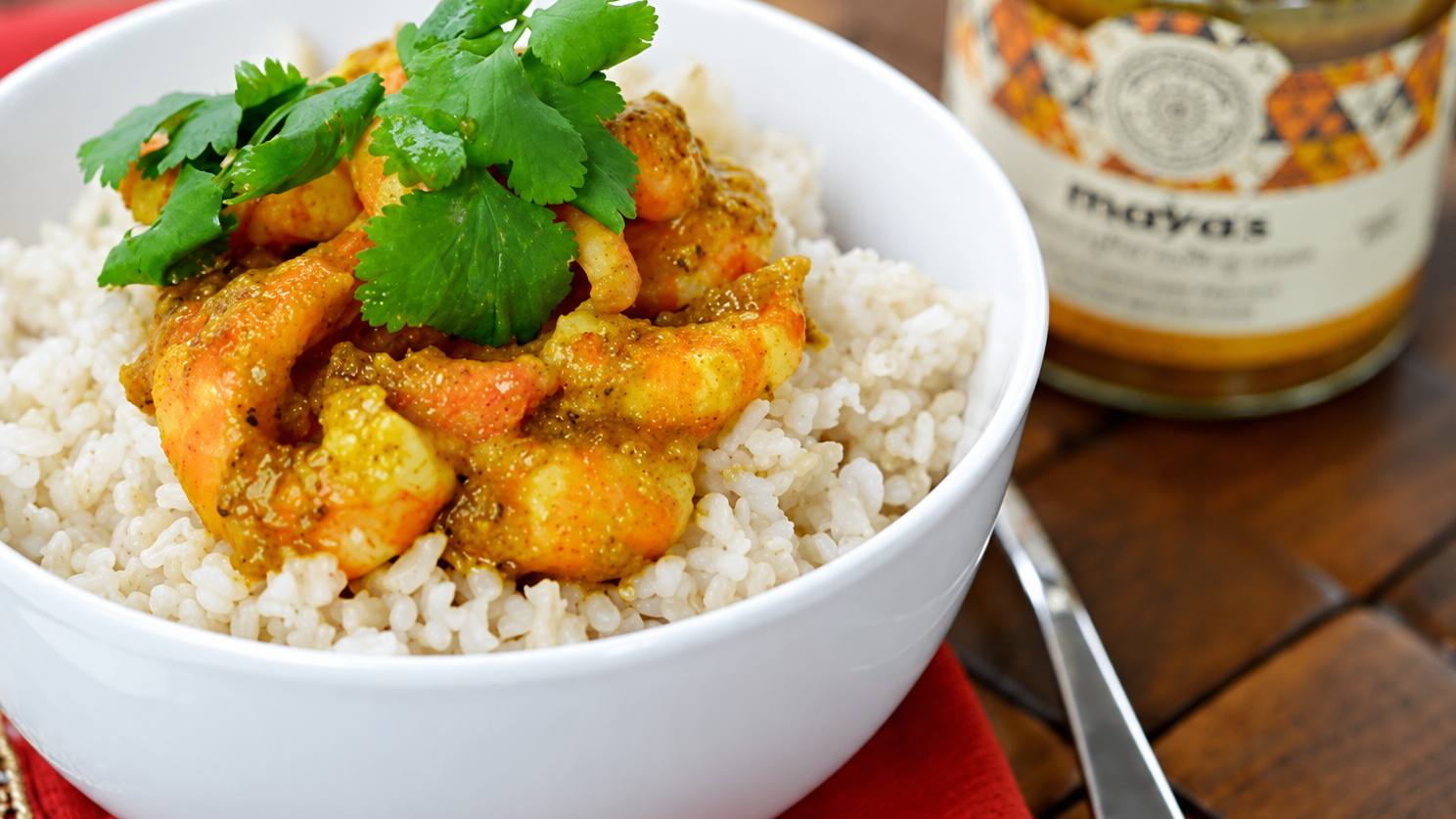 Image of Quick Madras Shrimp & Brown Rice