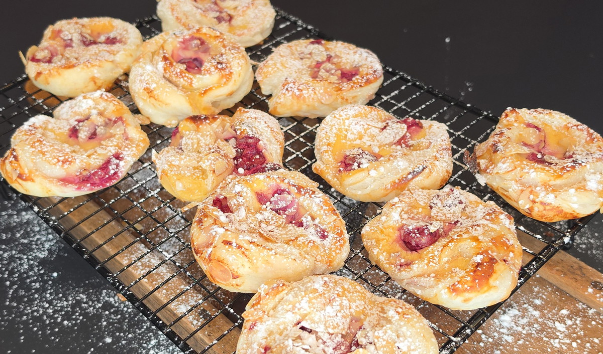Kirsch-Quark-Schnecken