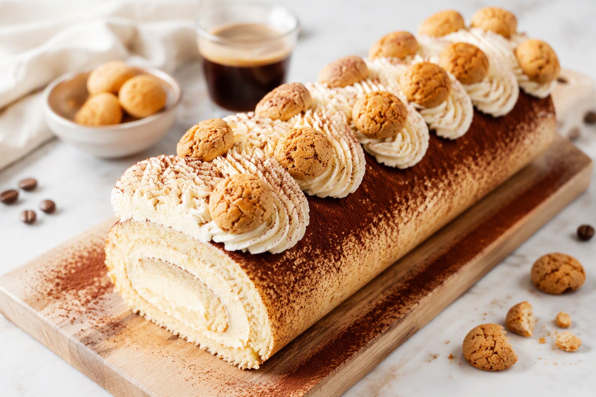 Tiramisu-Biskuitrolle