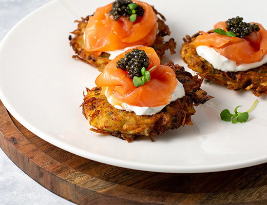 Image of Caviar-Loaded Crispy Potatoes
