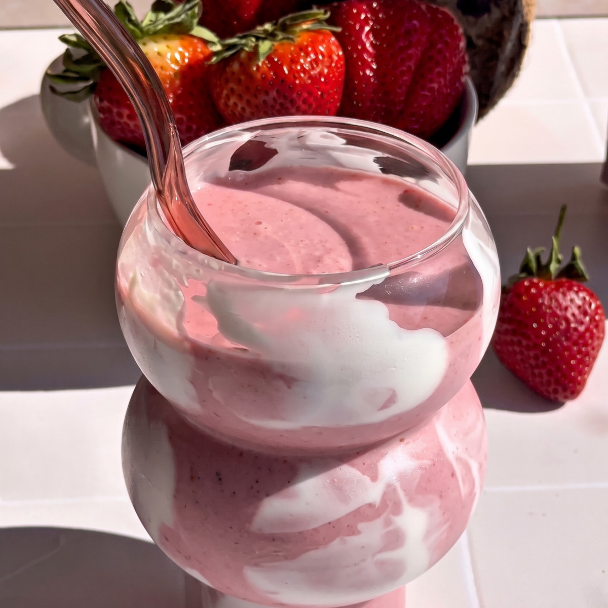 Strawberry Coconut Cloud Smoothie