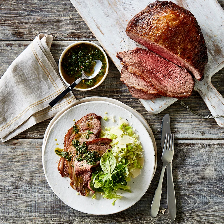 Beef Rump Roast with Chimichurri
