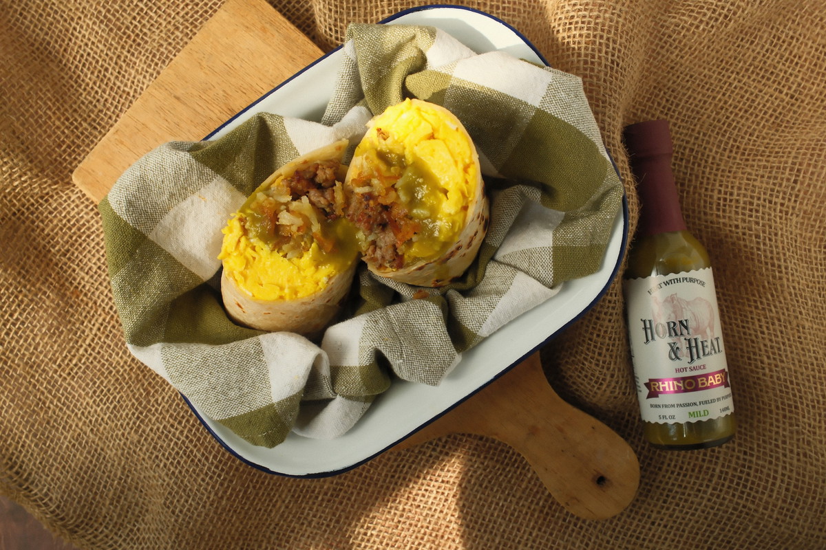Horn & Heat Rhino Baby Breakfast Burrito