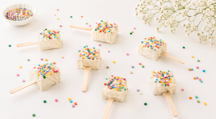 Birthday Cake Fudge Pops