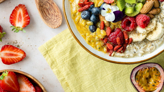 Image of Fruit & Berry Breakfast Porridge Bowl