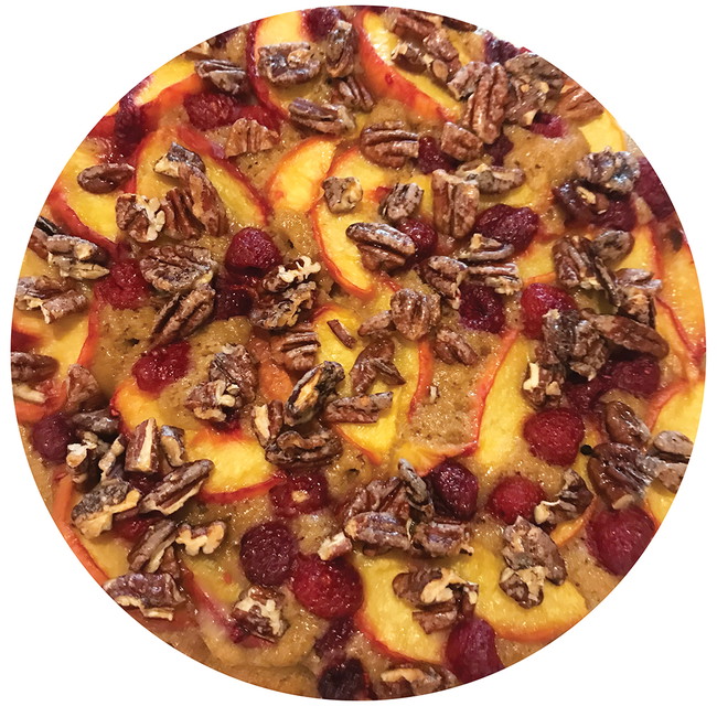 Image of Peach Raspberry Cake