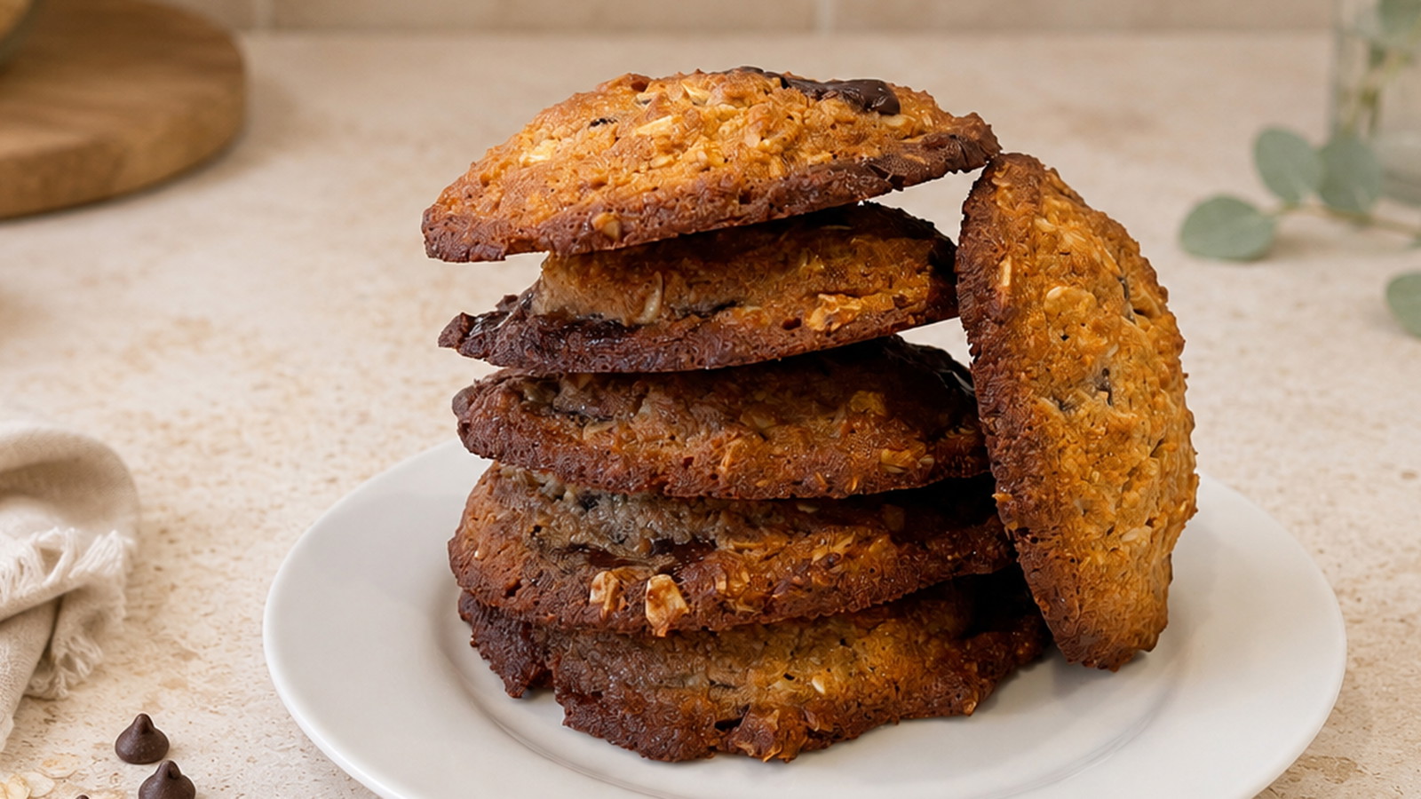 Chocolate Chip Oatmeal Cookies using Culinary Genie Salt-Free Cinnamon and Orange Seasoning Blend