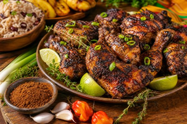 Image of Jamaican Jerk Chicken Recipe with Organic Allspice Ground