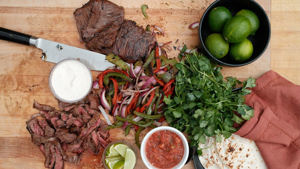 Wagyu Skirt Steak Fajitas