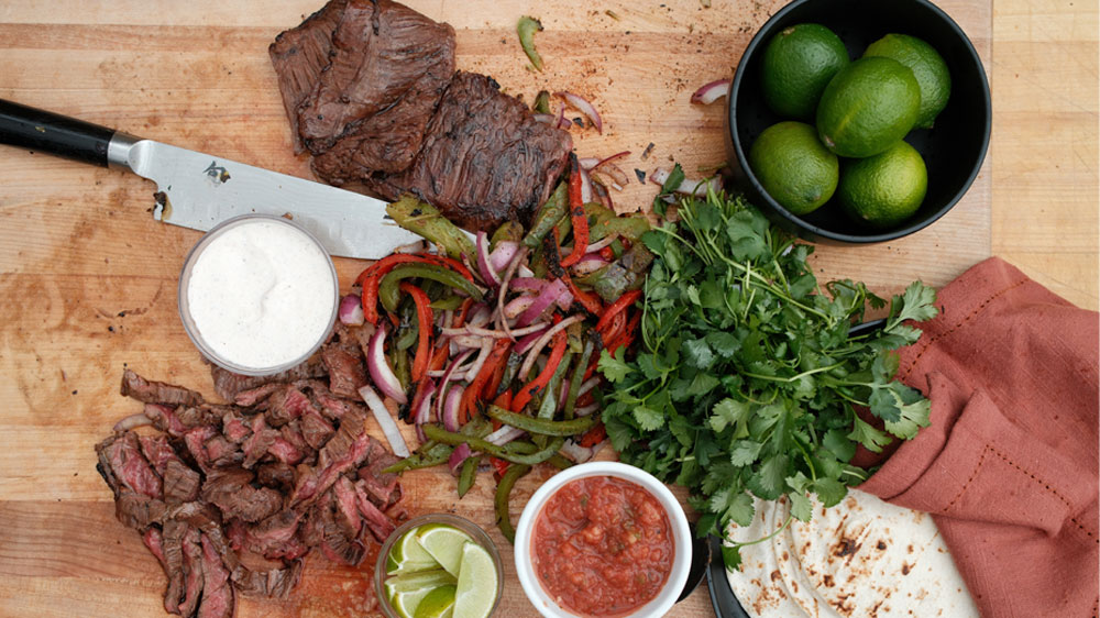 Wagyu Skirt Steak Fajitas