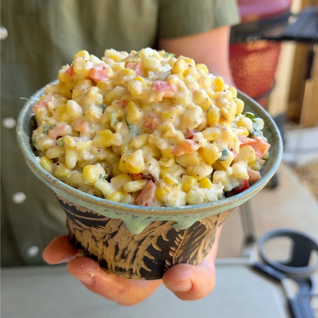 Image of Hot Honey Elote Corn Salad