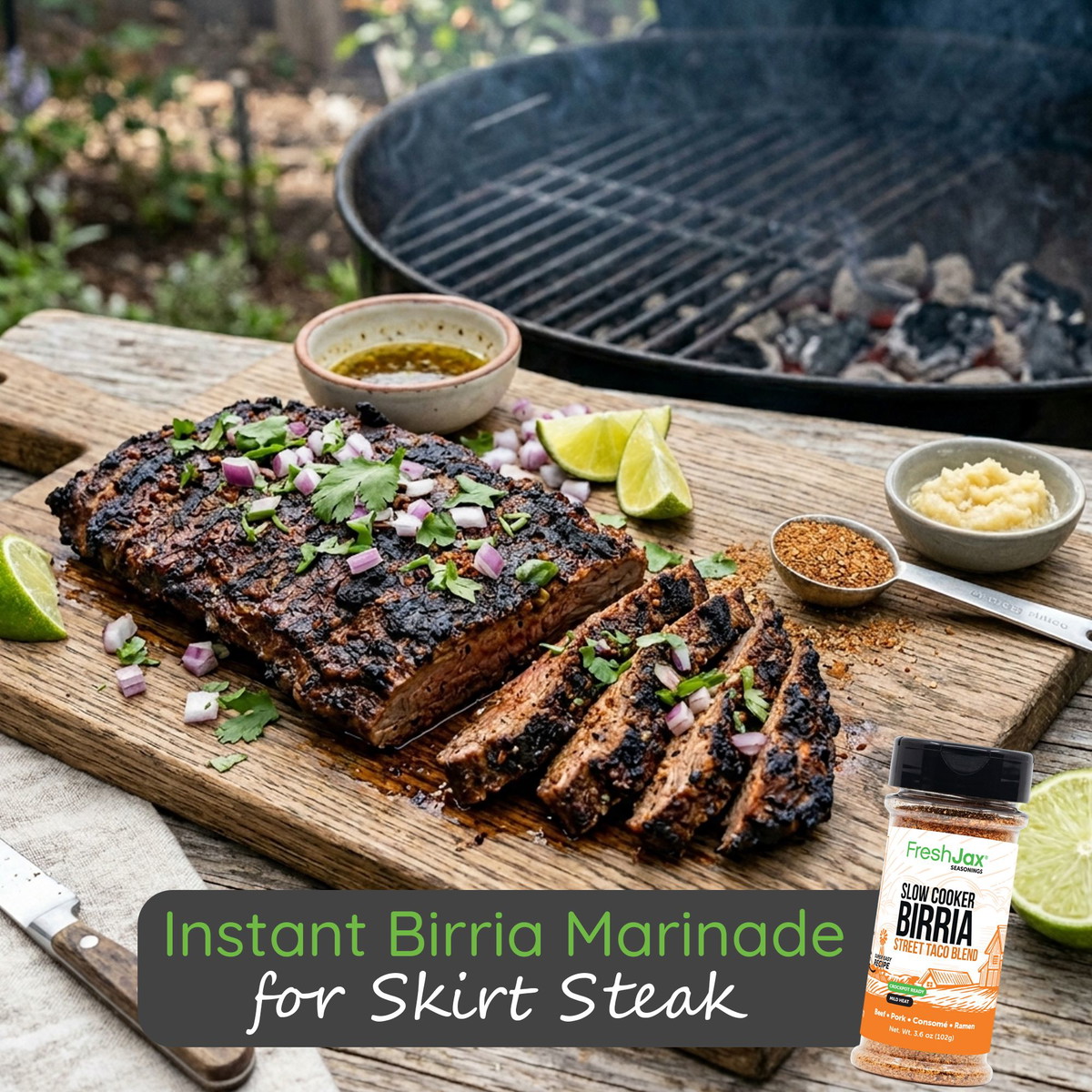 Instant Birria Marinade for Skirt Steak (Carne Asada Twist)