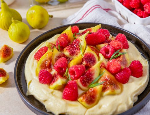 Image of Raspberries & Figs with Honey Mousse