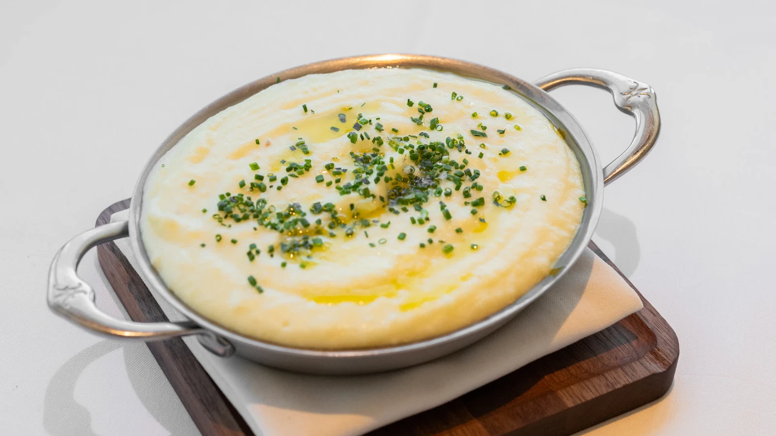 Image of Creamy Potato Puree with Garlic and Chives