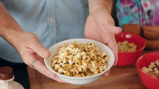 Image of Veggie Popcorn and Caramel Corn