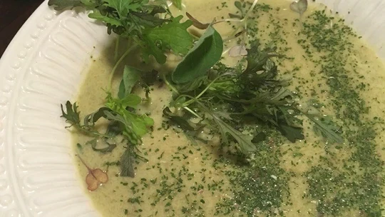 Image of Crab Chowder with Ramp Powder
