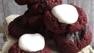 Image of Chocolate-Beet Thumbprint Cookies