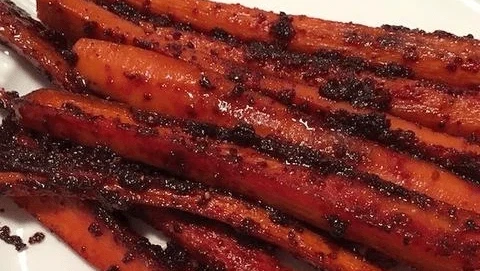 Image of Glazed Carrots With Ginger and Three-Beet Powder