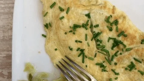 Image of Leek-Fiddlehead Omelet