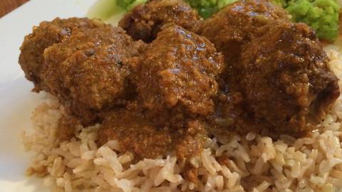 Image of Spiced Meatballs with Pumpkin Gravy