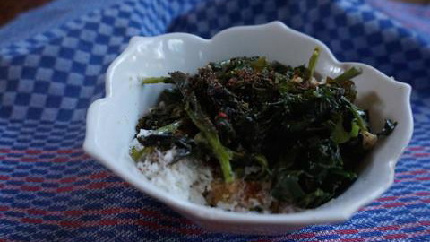 Image of Braised Greens Over Polenta