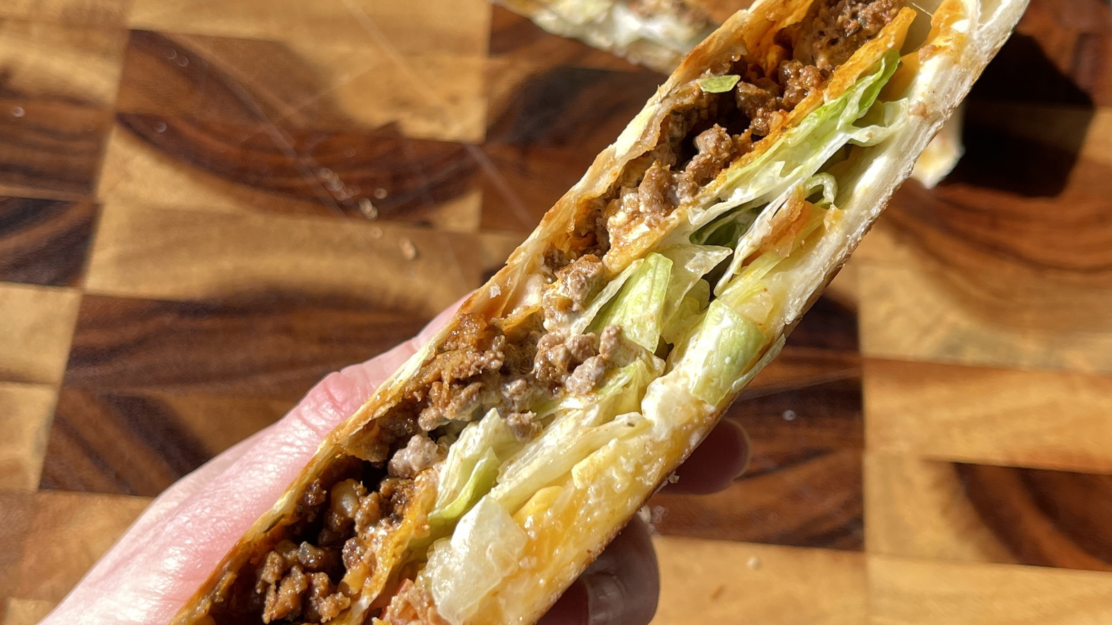 Image of Cheesy Beef Crunch Wrap