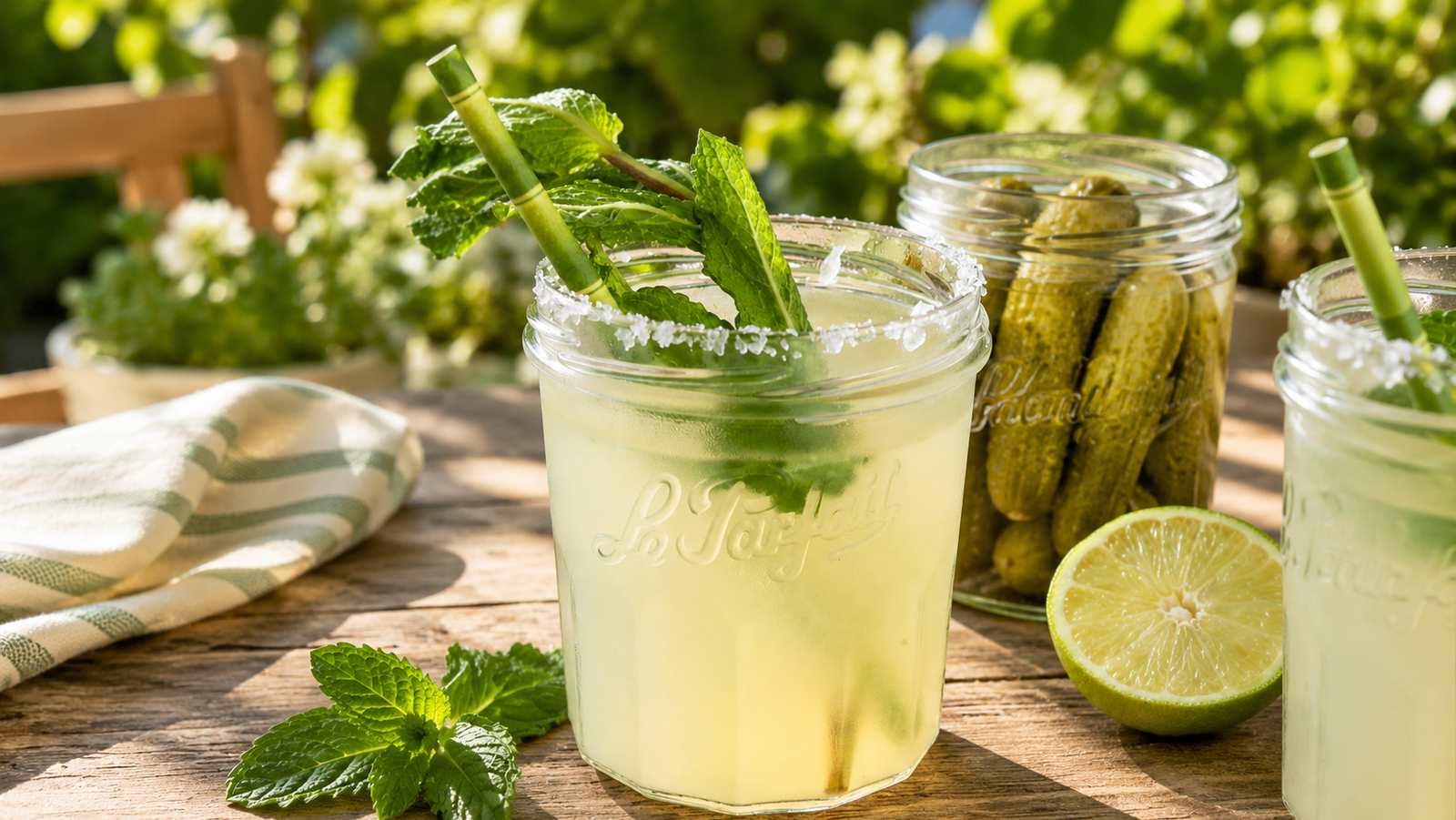 Image of Homemade Lemonade with Pickle Brine