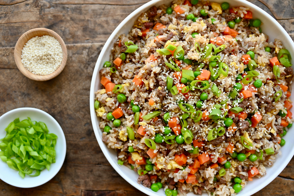 30-Minute Ground Beef Fried Rice