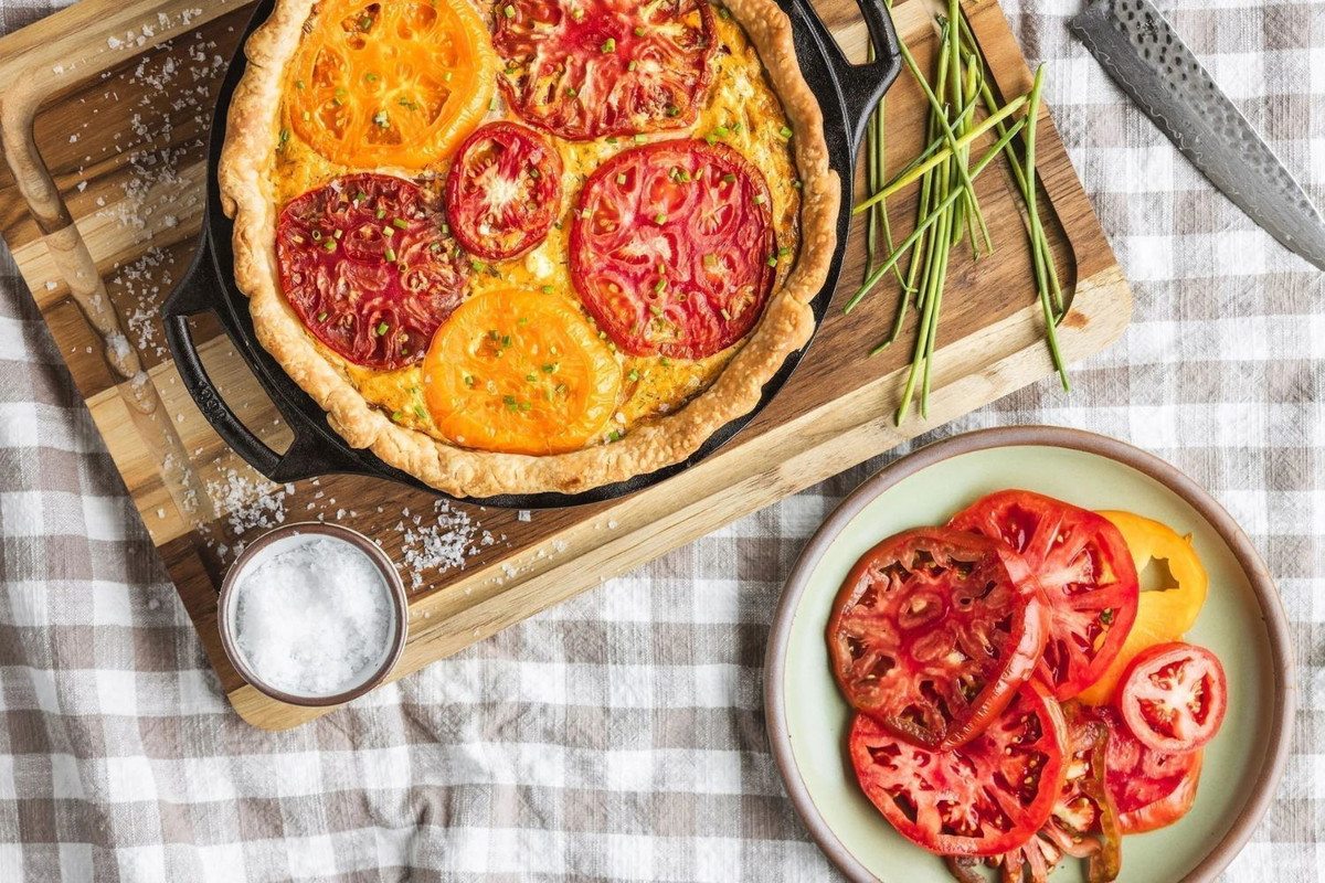 Tarta salada de tomate