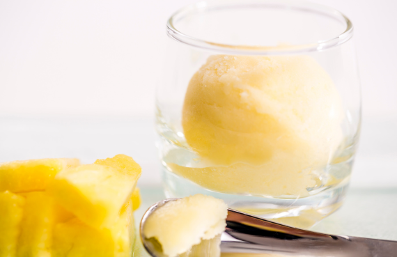Sorbete de piña