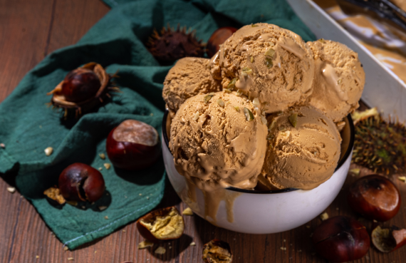 Helado de castaña