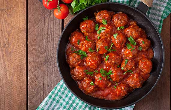 Albóndigas en salsa de tomates