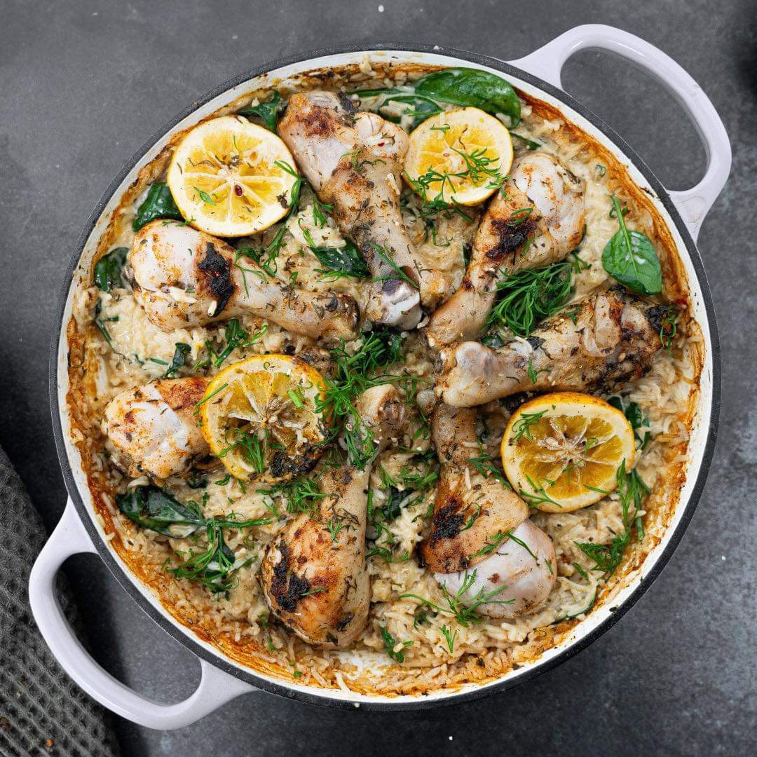 Lemon Chicken Rice Bake