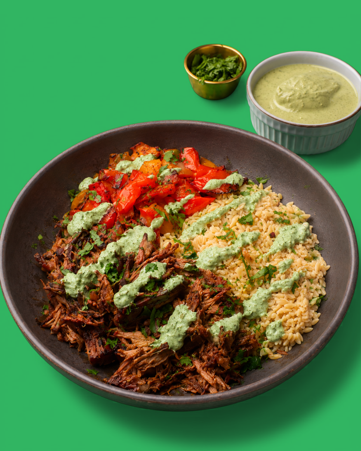 Easy Mediterranean Shredded Beef Bowl (high protein + lowcarb)