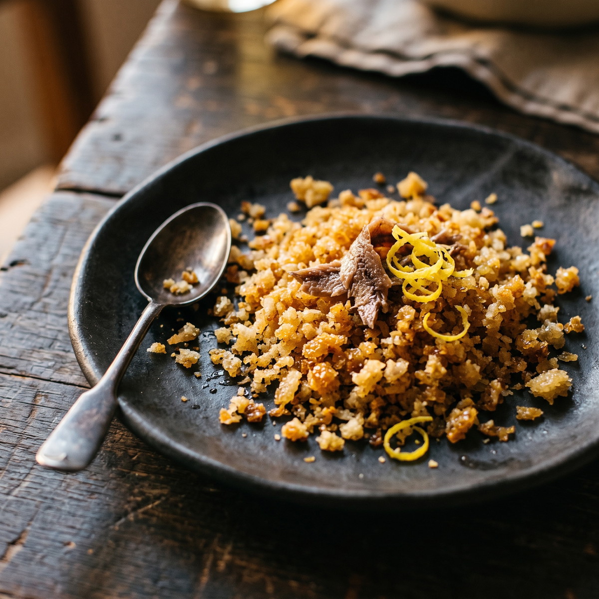 Toasted Anchovy Breadcrumbs