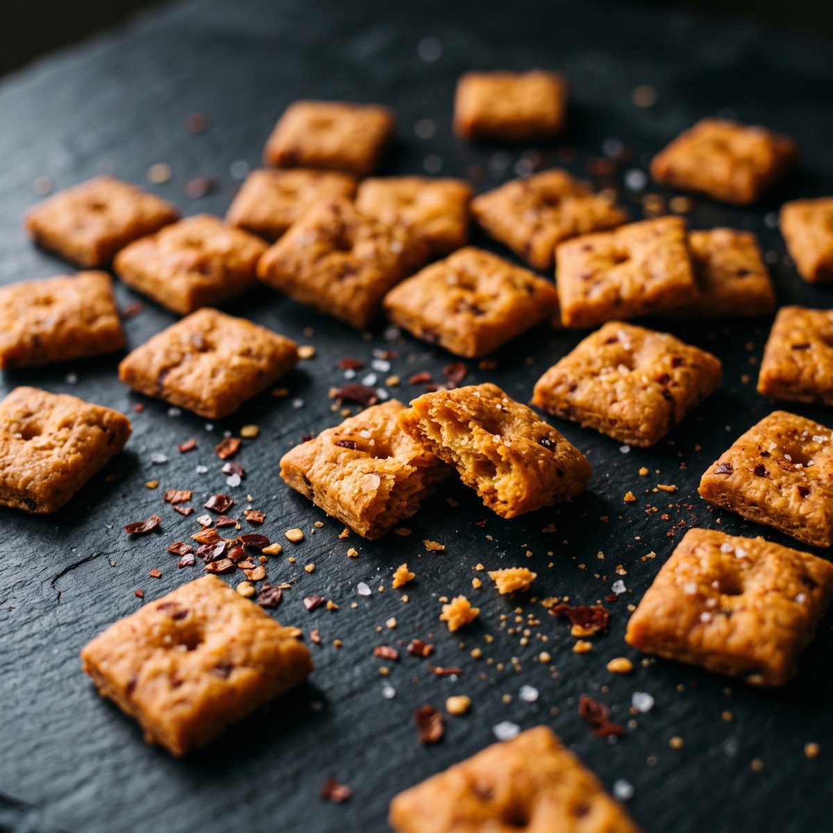 Three-Chile Cheese Crackers