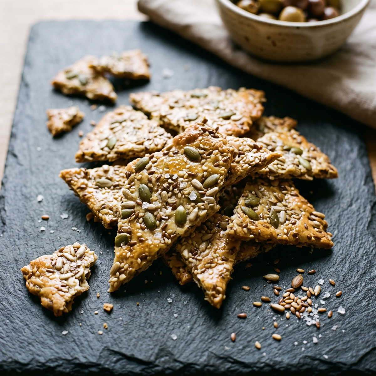 Pumpkin and Sunflower Seed Crackers