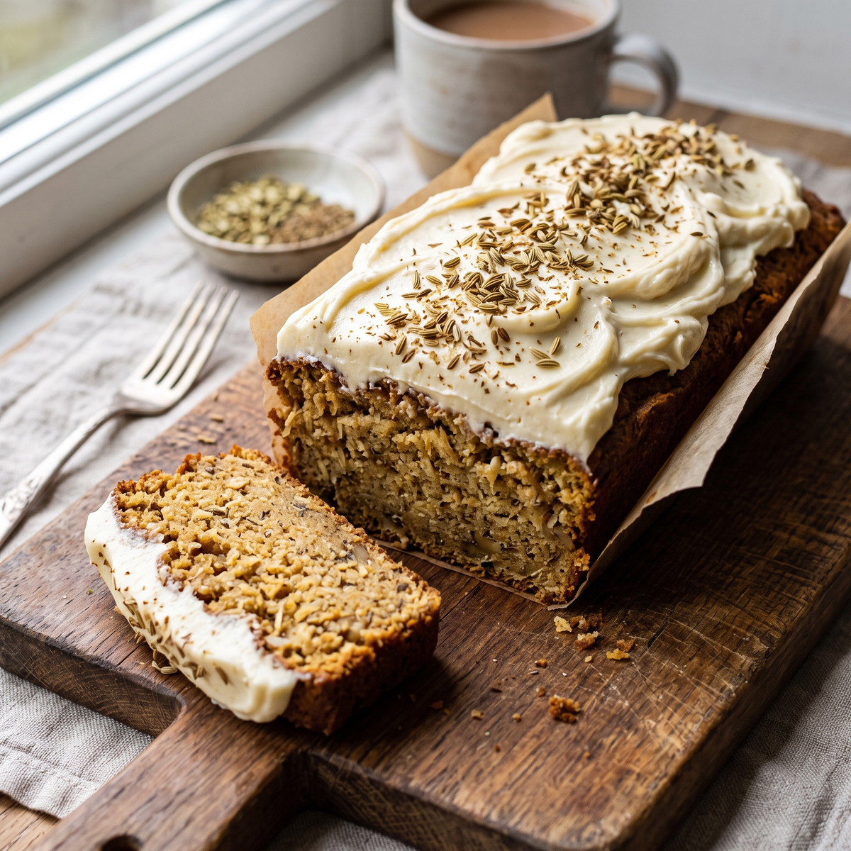 Parsnip, Fennel and Cumin Cake (gluten-free)
