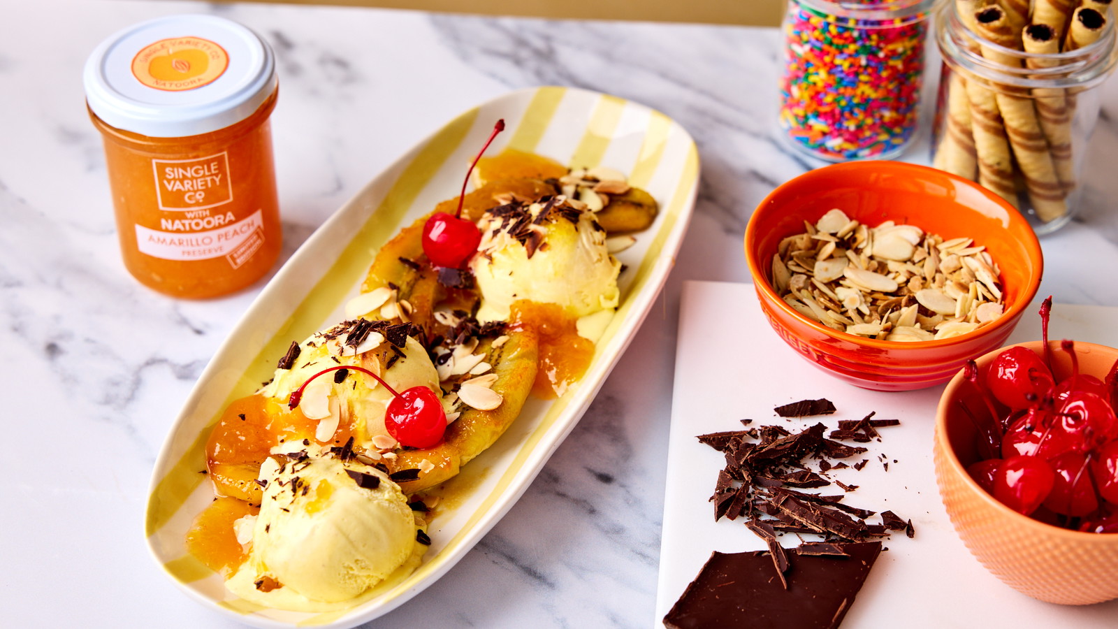 Image of Bouji Banana & Peach Split
