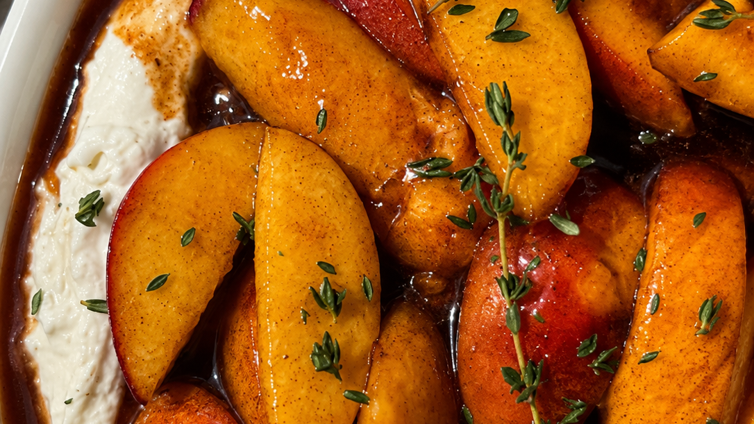 Image of Brown Butter Peach & Whipped Feta Plate
