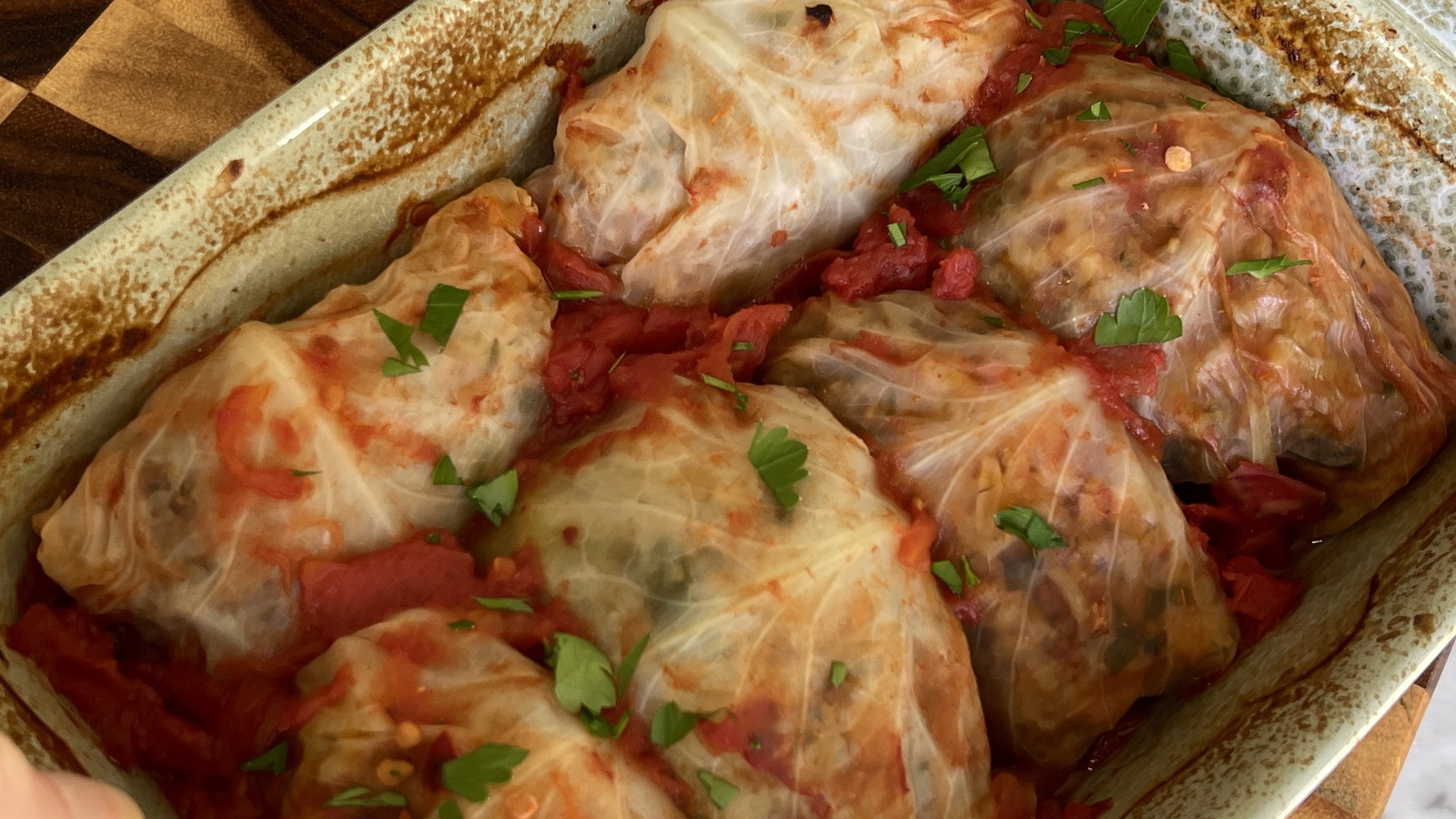 Honey Garlic Beef Cabbage Rolls