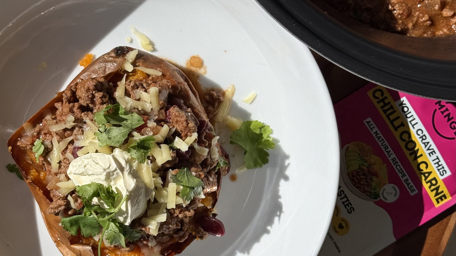 Image of Chilli Con Carne Stuffed Sweet Potato