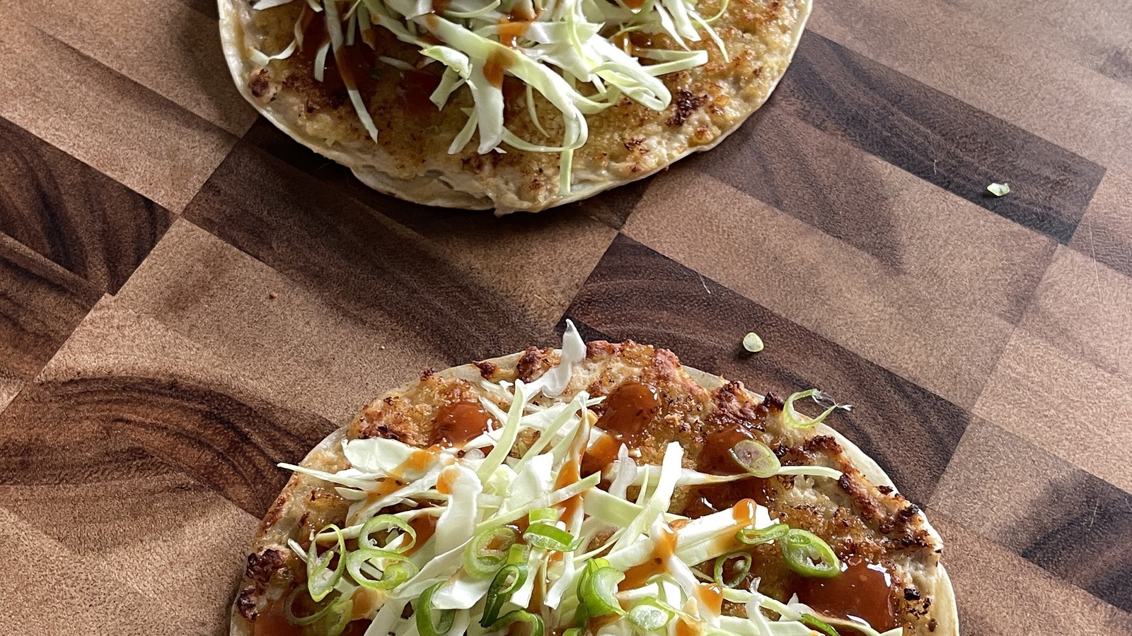 Smashed Japanese Chicken Katsu Tacos