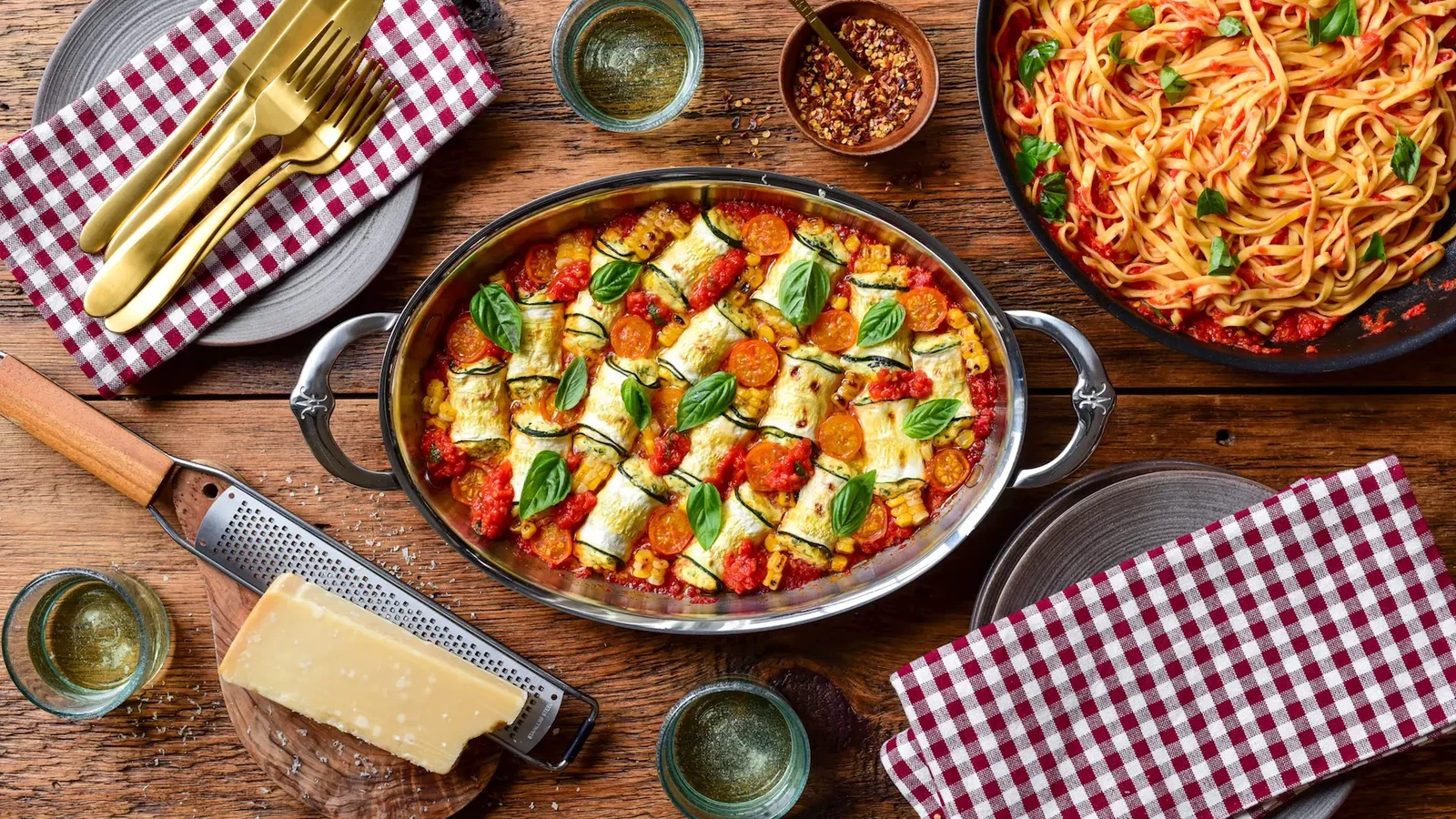 Image of Summer Zucchini Involtini with Ricotta & Corn