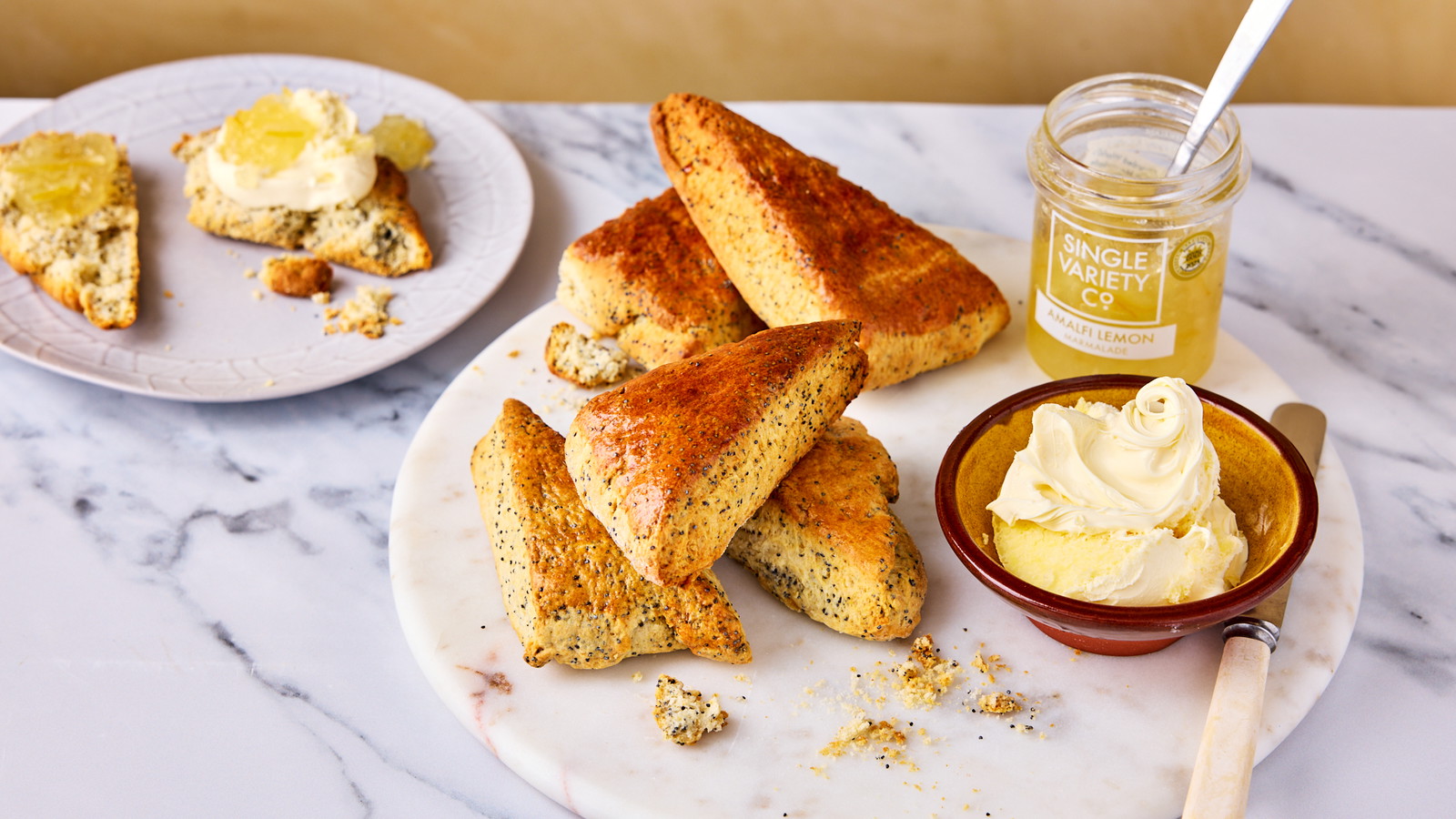 Image of Air Fryer Poppy Seed Scones with Amalfi Lemon Marmalade