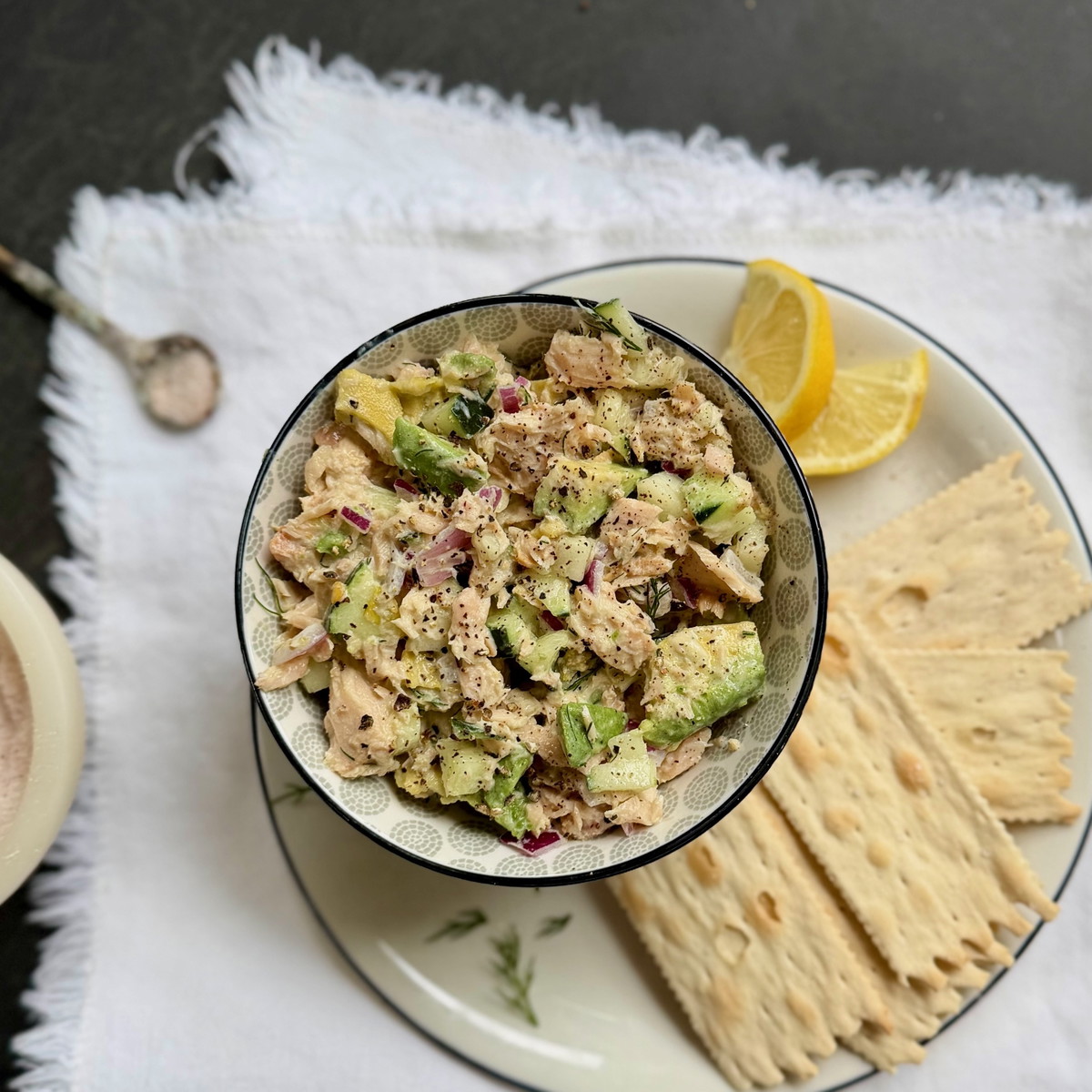 High-Protein Jalapeño Tuna Avocado Salad