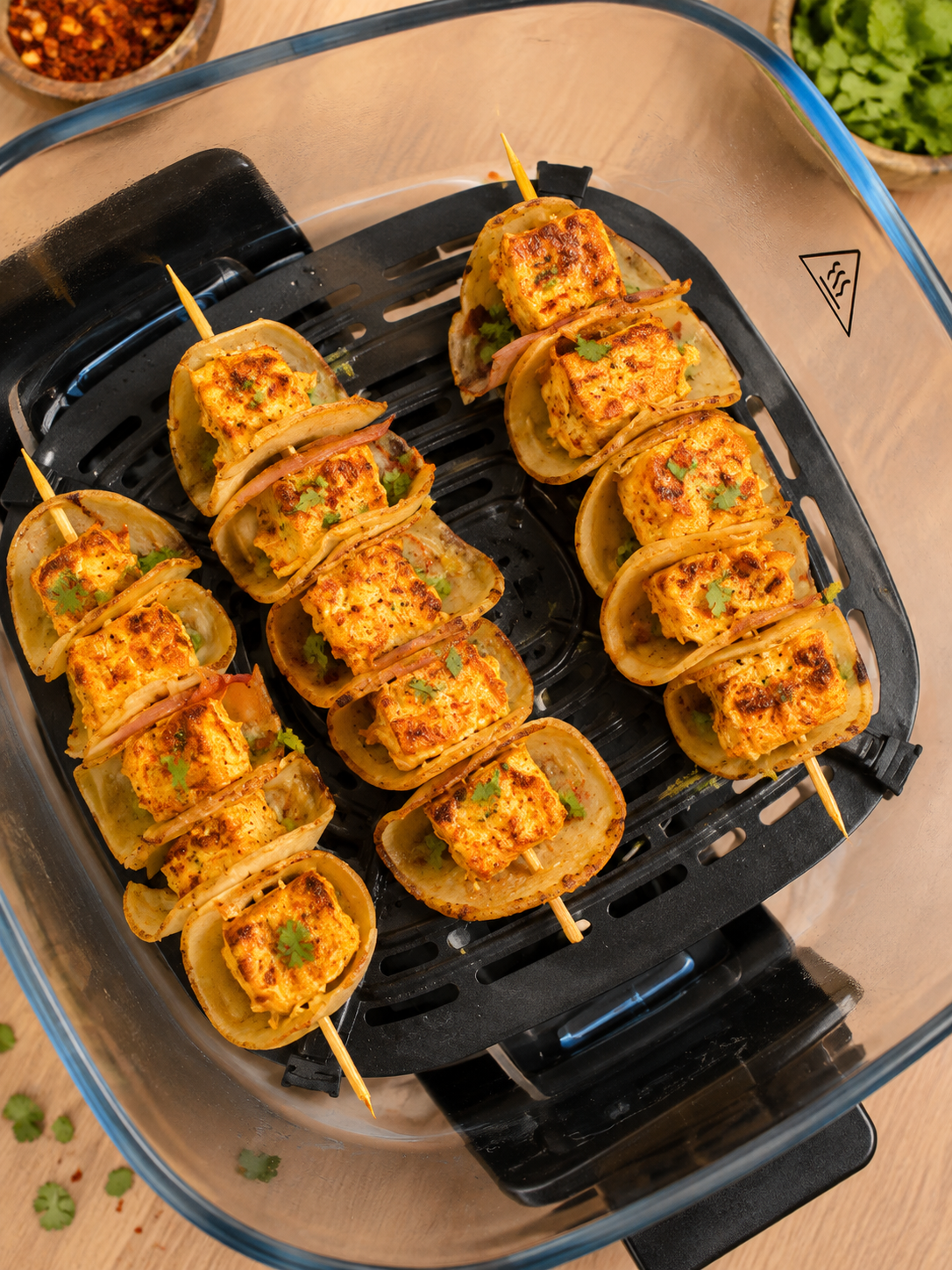 Mini Paneer Aloo Tacos