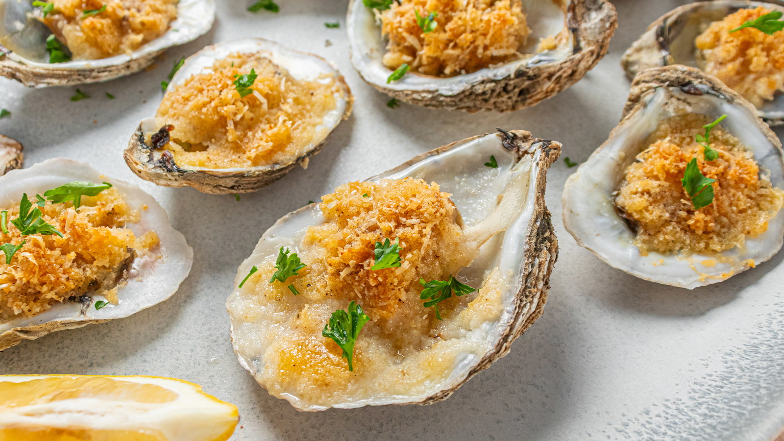 Image of Parmesan Baked Half Shell Oysters