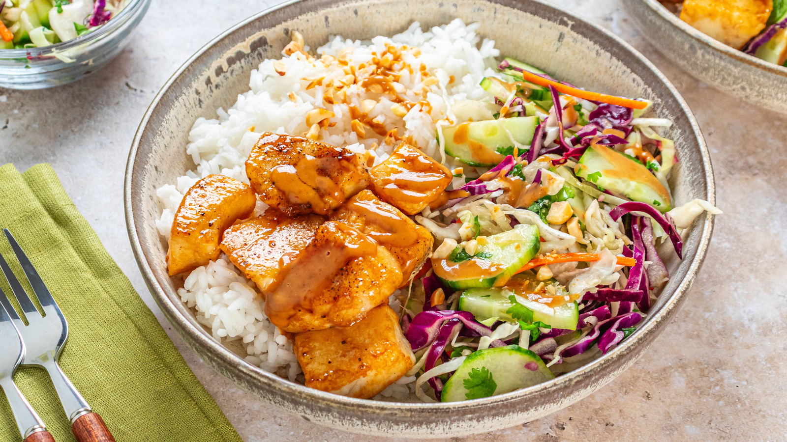 Image of Sea Bass Thai Crunch Bowls