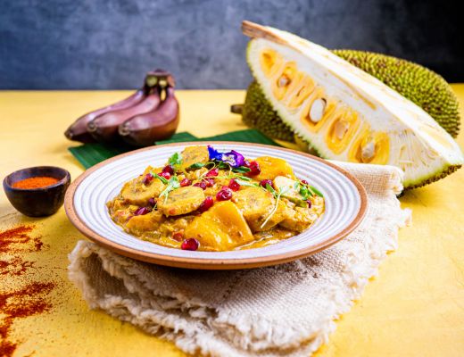 Image of Spicy Jackfruit and Red Banana Curry
